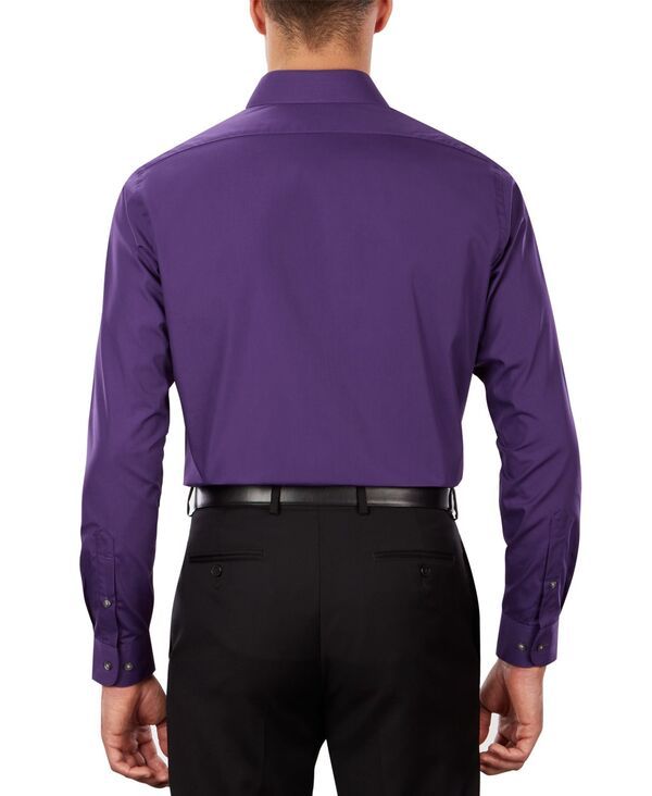 ヴァンハウセン メンズ トップス シャツ Van Heusen Mens Poplin Dress Shirt Classic Athletic Fit Purple Velvet パープル ヴァンハウセン メンズ トップス シャツ Van Heusen Mens Poplin Dress Shirt Classic Athletic Fit Purple Velvet パープル