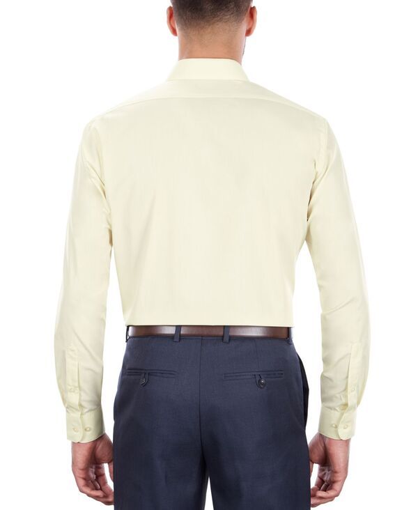 ヴァンハウセン メンズ トップス シャツ Van Heusen Mens Poplin Dress Shirt Classic Athletic Fit Lemon Glaze ヴァンハウセン メンズ トップス シャツ Van Heusen Mens Poplin Dress Shirt Classic Athletic Fit Lemon Glaze