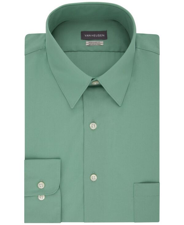 ヴァンハウセン メンズ トップス シャツ Van Heusen Mens Poplin Dress Shirt Classic Athletic Fit Leaf