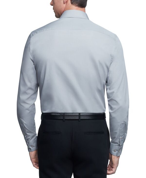 ヴァンハウセン メンズ トップス シャツ Van Heusen Mens Poplin Dress Shirt Classic Athletic Fit Greystone