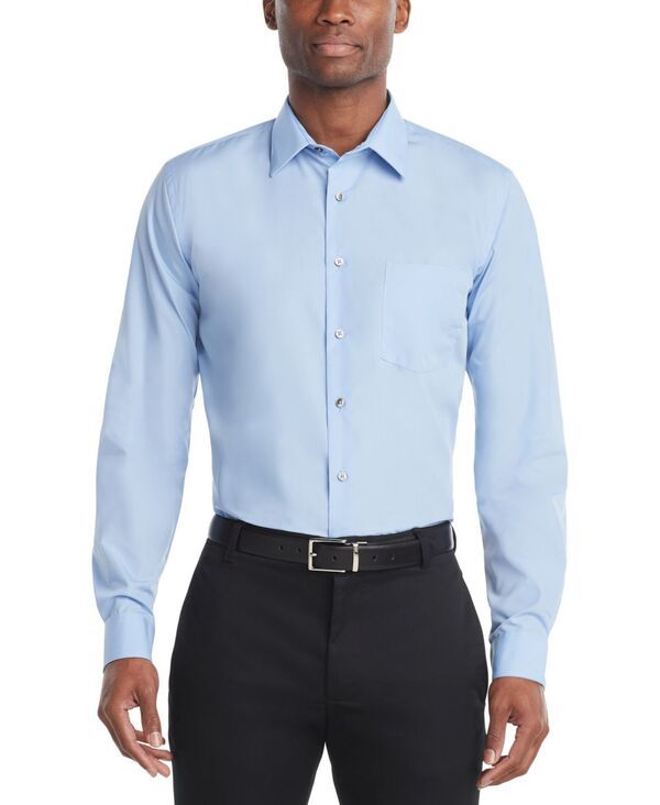 ヴァンハウセン メンズ トップス シャツ Van Heusen Mens Poplin Dress Shirt Classic Athletic Fit Cameo Blue ブルー ヴァンハウセン メンズ トップス シャツ Van Heusen Mens Poplin Dress Shirt Classic Athletic Fit Cameo Blue ブルー