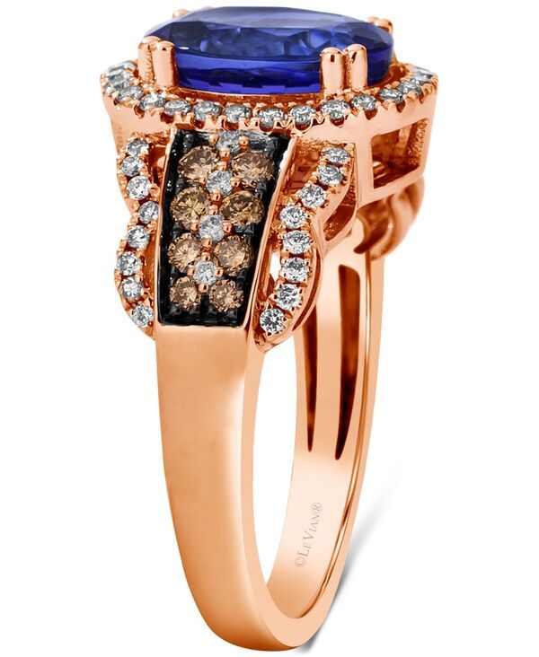 ル ヴァン レディース アクセサリー リング Le Vian Blueberry Tanzanite 212 ctw Diamond 58 ctw Halo Statement Ring in 14k White Gold Also Available in