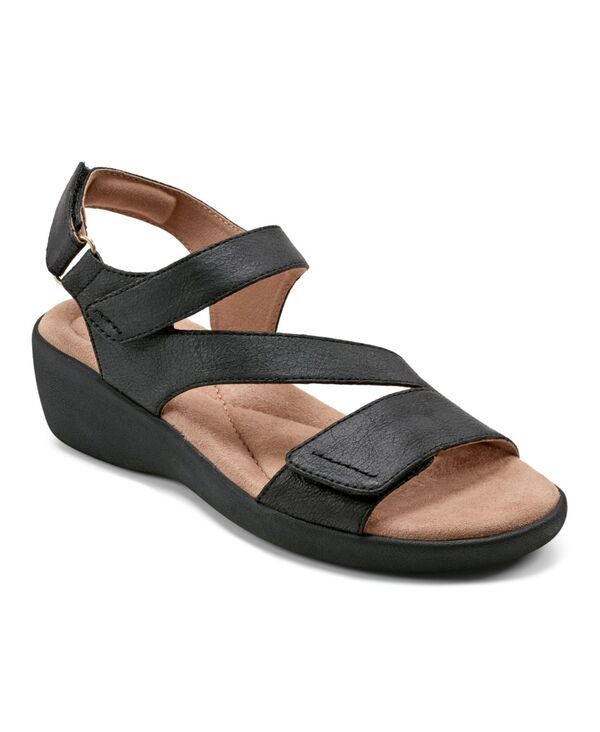 イージースピリット レディース シューズ サンダル Easy Spirit Womens Kimberly Open Toe Strappy Casual Sandals Black ブラック
