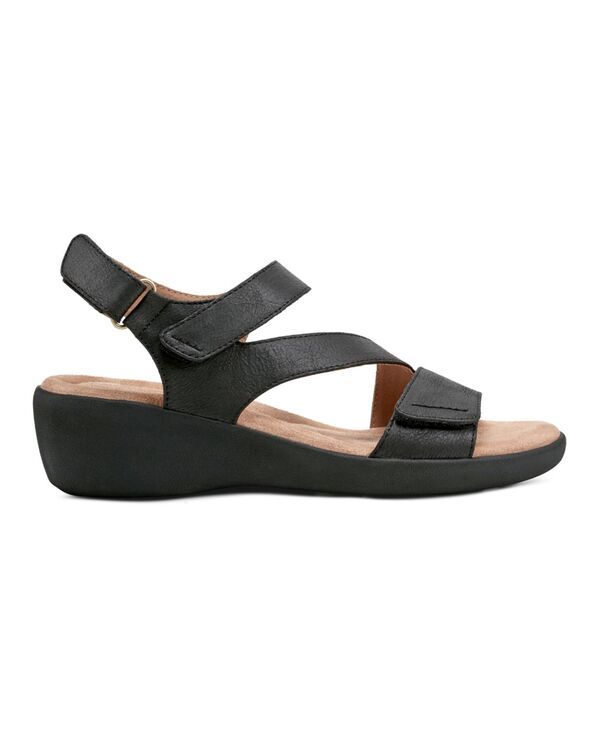 イージースピリット レディース シューズ サンダル Easy Spirit Womens Kimberly Open Toe Strappy Casual Sandals Black ブラック