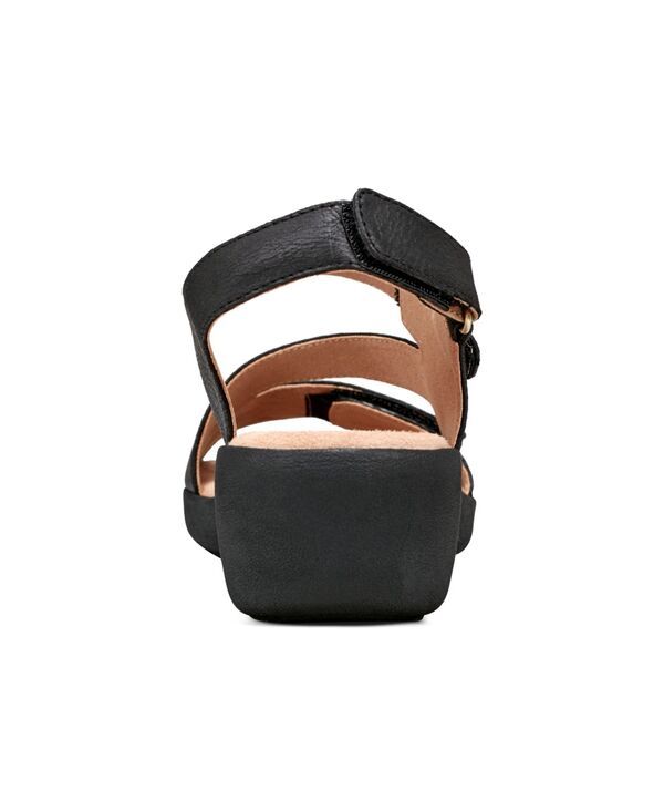 イージースピリット レディース シューズ サンダル Easy Spirit Womens Kimberly Open Toe Strappy Casual Sandals Black ブラック
