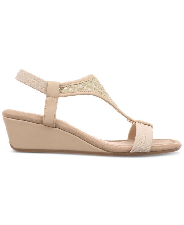 スタイルアンドコー レディース シューズ サンダル Style Co Womenstep N Flex Vacanzaa Wedge Sandals Cream Raffia クリーム