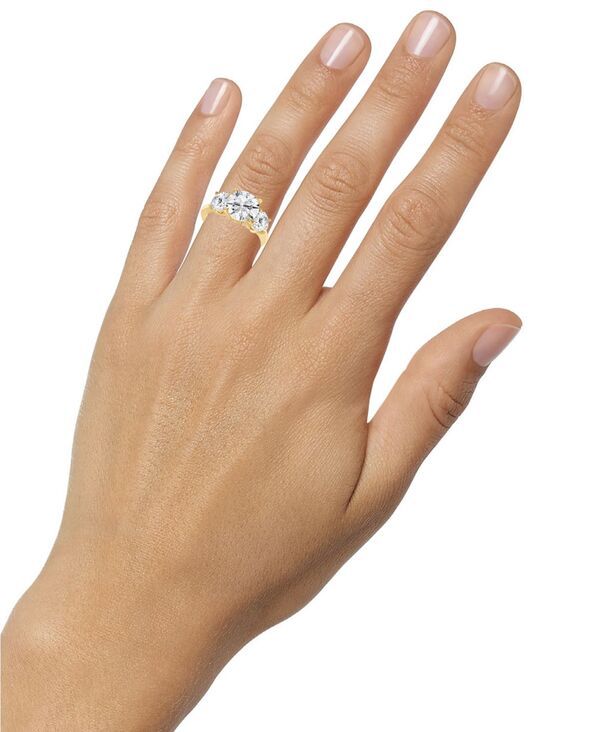バッジェリーミシュカ レディース アクセサリー リング Badgley Mischka Certified Lab Grown Diamond Three Stonengagement Ring 4 ctw in 14k Yellow Gold イエロー バッジェリーミシュカ レディース アクセサリー リング Badgley Mischka Certified Lab Grown Diamond Three Stonengagement Ring 4 ctw in 14k Yellow Gold イエロー