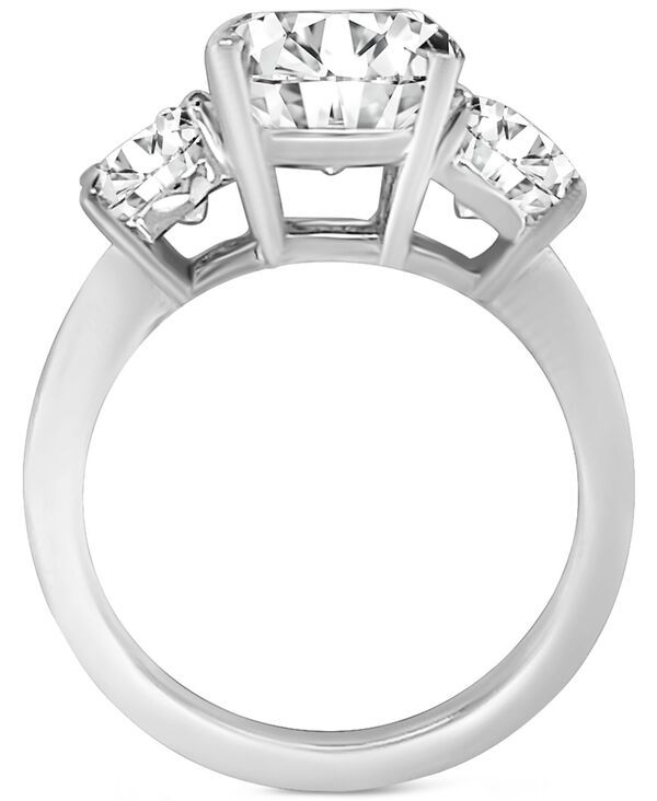 バッジェリーミシュカ レディース アクセサリー リング Badgley Mischka Certified Lab Grown Diamond Three Stonengagement Ring 4 ctw in 14k White Gold ホワイト バッジェリーミシュカ レディース アクセサリー リング Badgley Mischka Certified Lab Grown Diamond Three Stonengagement Ring 4 ctw in 14k White Gold ホワイト
