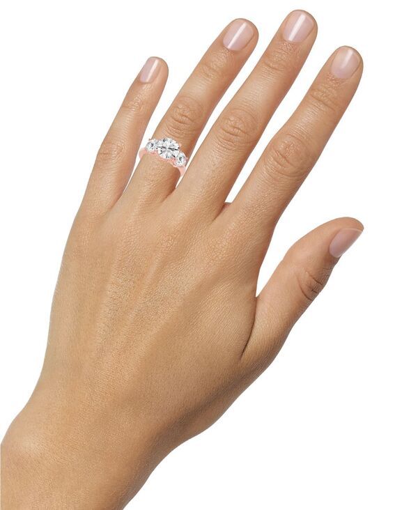 バッジェリーミシュカ レディース アクセサリー リング Badgley Mischka Certified Lab Grown Diamond Three Stonengagement Ring 4 ctw in 14k Rose Gold ゴールド バッジェリーミシュカ レディース アクセサリー リング Badgley Mischka Certified Lab Grown Diamond Three Stonengagement Ring 4 ctw in 14k Rose Gold ゴールド