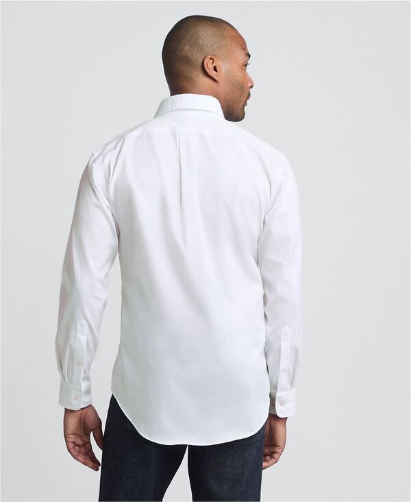 ランズエンド メンズ トップス シャツ ボタンダウン Lands End Mens Traditional Fit Solid No Iron Supima Pinpoint Buttondown Collar Dresshirt White ホワイト