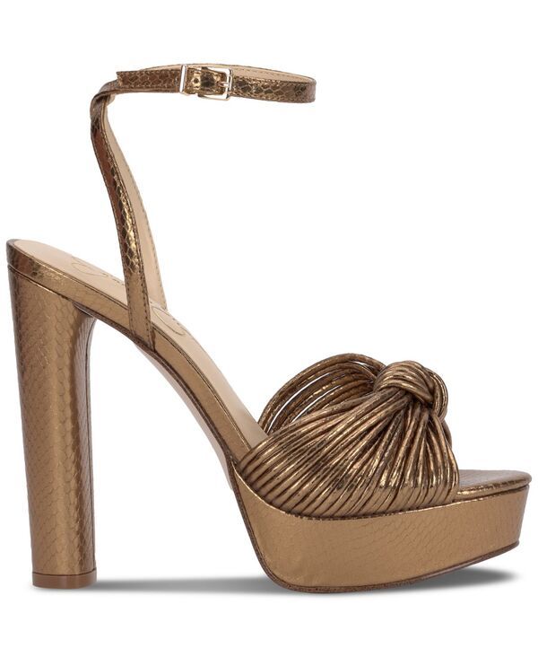 ジェシカシンプソン レディース シューズ サンダル プラットフォーム Jessica Simpson Womens Immie Platform Dressandals Bronze Metallic Snake メタリック
