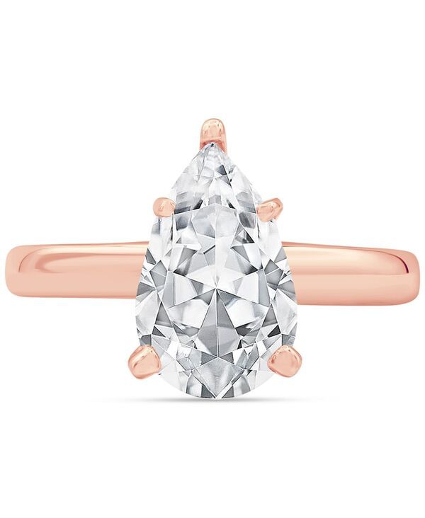 バッジェリーミシュカ レディース アクセサリー リング Badgley Mischka Certified Lab Grown Diamond Engagement Ring 3 ctw in 14k Rose Gold ゴールド