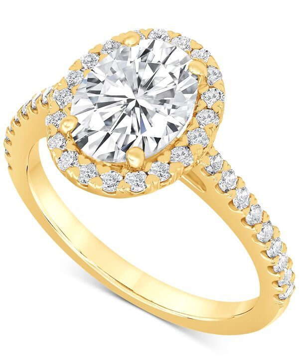 バッジェリーミシュカ レディース アクセサリー リング Badgley Mischka Certified Lab Grown Diamond Halo Engagement Ring 212 ctw in 14k Yellow Gold イエロー