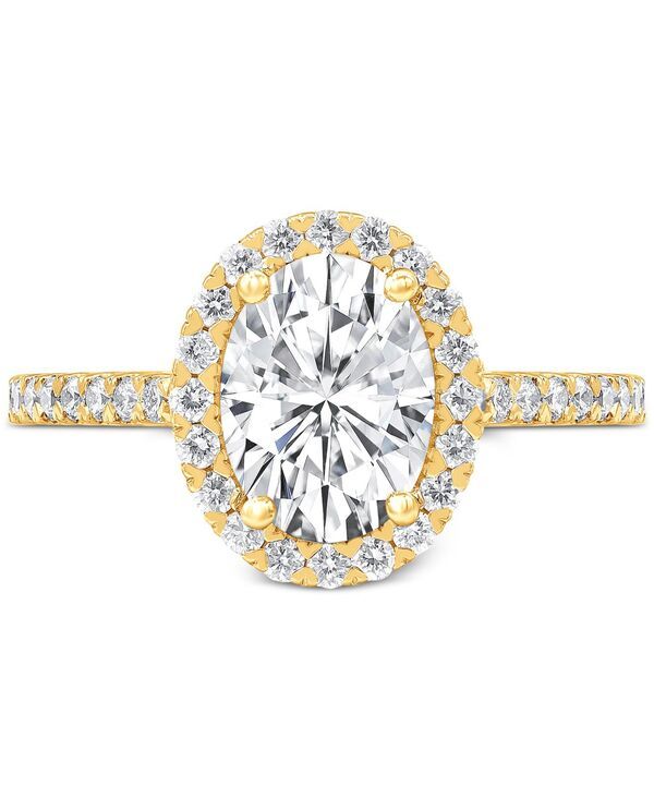 バッジェリーミシュカ レディース アクセサリー リング Badgley Mischka Certified Lab Grown Diamond Halo Engagement Ring 212 ctw in 14k Yellow Gold イエロー