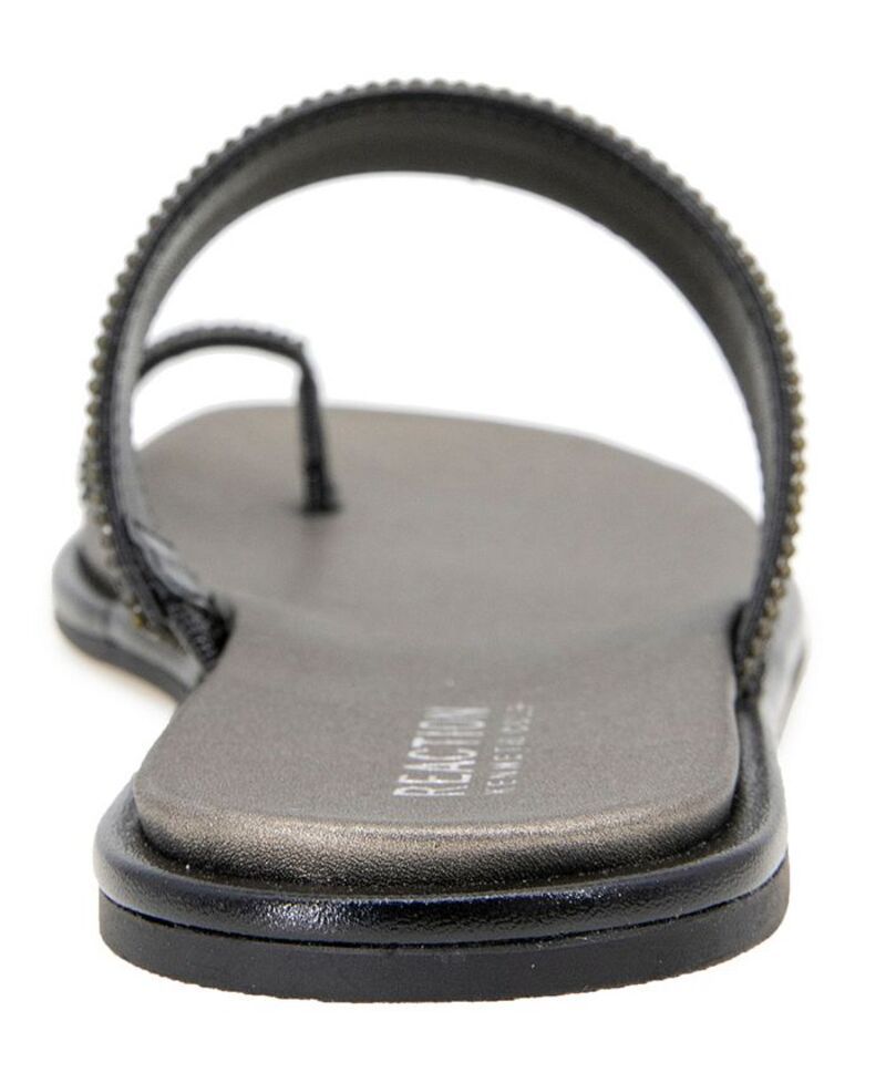 ケネスコール レディース シューズ サンダル Kenneth Cole Reaction Womens Wilfred Toe Loop Flat Sandals Black ブラック