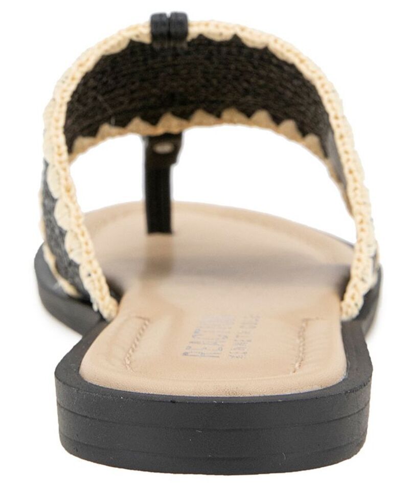 ケネスコール レディース シューズ サンダル Kenneth Cole Reaction Womens Sabriya Slide Flat Sandals Black Raffia ブラック