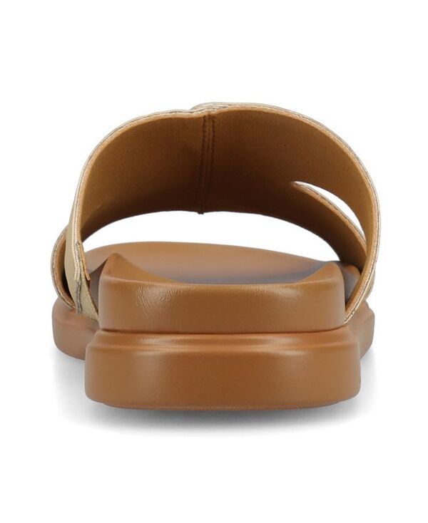 ジュルネ コレクション レディース シューズ サンダル Journee Collection Womens Misey Single Band SlipOn Wedge Sandals Sand サンド