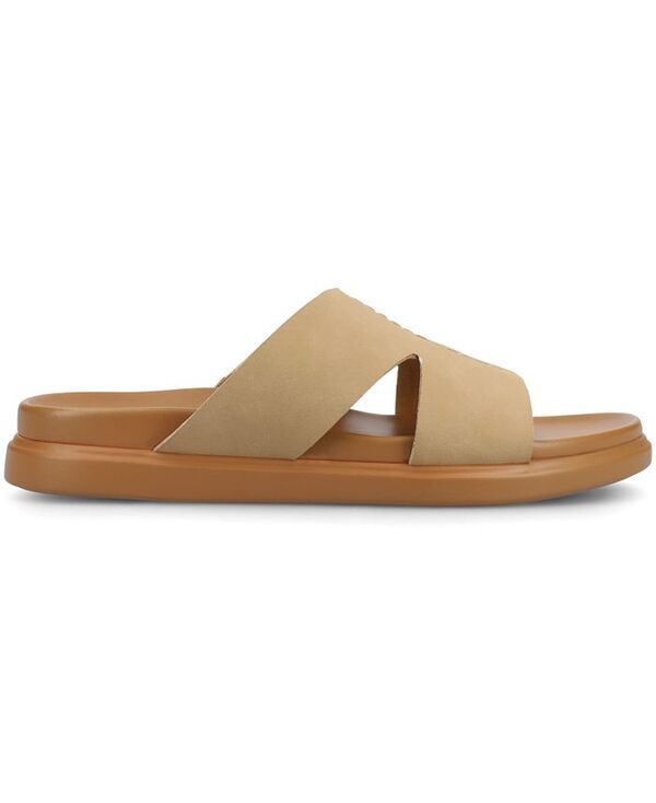 ジュルネ コレクション レディース シューズ サンダル Journee Collection Womens Misey Single Band SlipOn Wedge Sandals Sand サンド