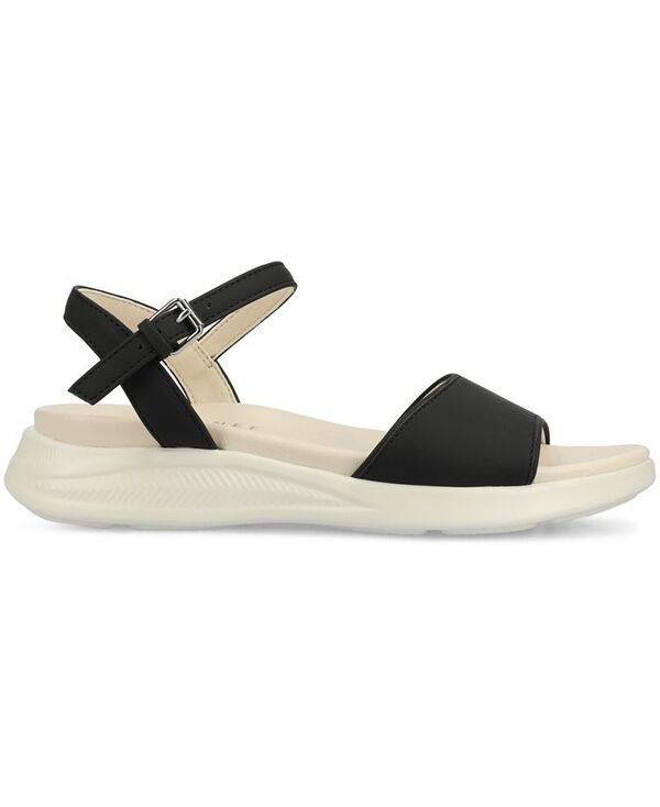 ジュルネ コレクション レディース シューズ サンダル Journee Collection Womens Jaylee Buckle Wedge Sandals Black ブラック