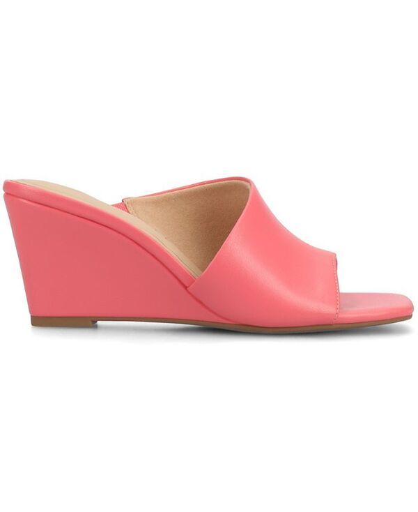 ジュルネ コレクション レディース シューズ サンダル Journee Collection Womens Clementine DOrsay SlipOn Wedge Sandals Coral コーラル