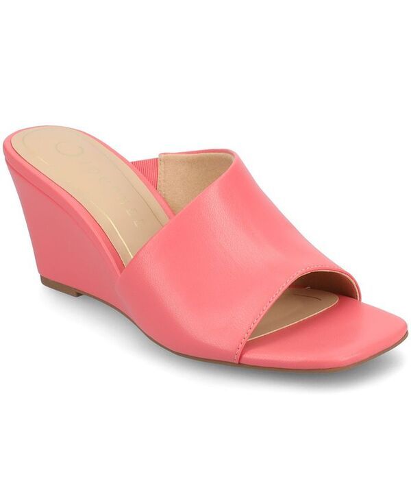 ジュルネ コレクション レディース シューズ サンダル Journee Collection Womens Clementine DOrsay SlipOn Wedge Sandals Coral コーラル