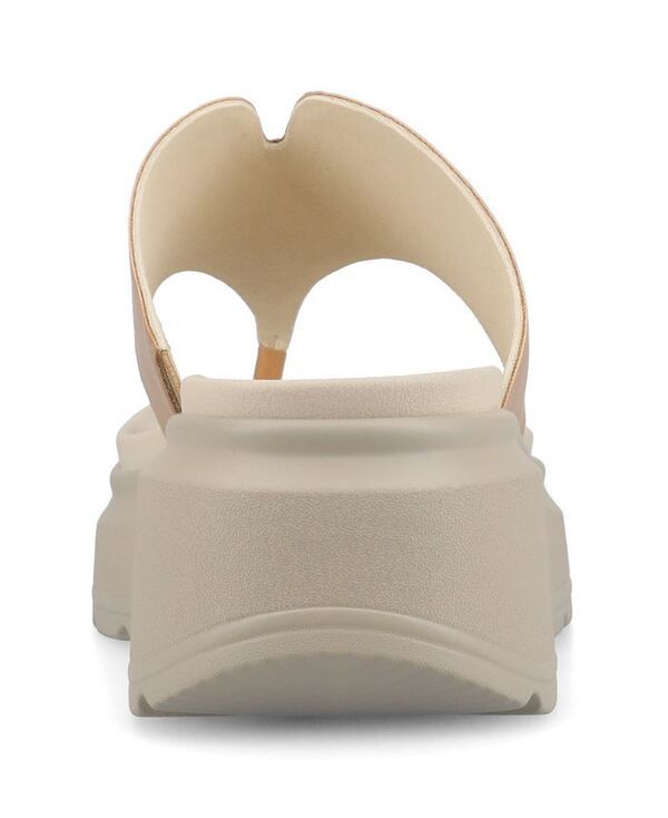 ジュルネ コレクション レディース シューズ サンダル Journee Collection Womens Carah SlipOn Wedge Sandals Tan タン