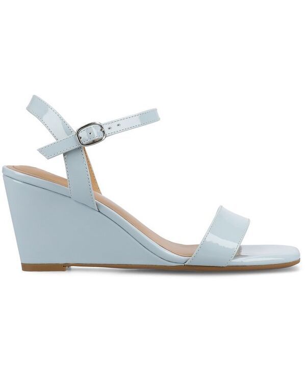 ジュルネ コレクション レディース シューズ サンダル アンクル Journee Collection Womens Clayr Ankle Strap Wedge Sandals Blue Patent ブルー ジュルネ コレクション レディース シューズ サンダル アンクル Journee Collection Womens Clayr Ankle Strap Wedge Sandals Blue Patent ブルー