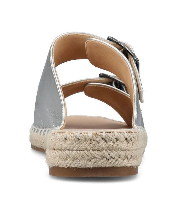 ジュルネ コレクション レディース シューズ サンダル Journee Collection Womens Tresah Double Strap Espadrille Sandals Silver シルバー ジュルネ コレクション レディース シューズ サンダル Journee Collection Womens Tresah Double Strap Espadrille Sandals Silver シルバー