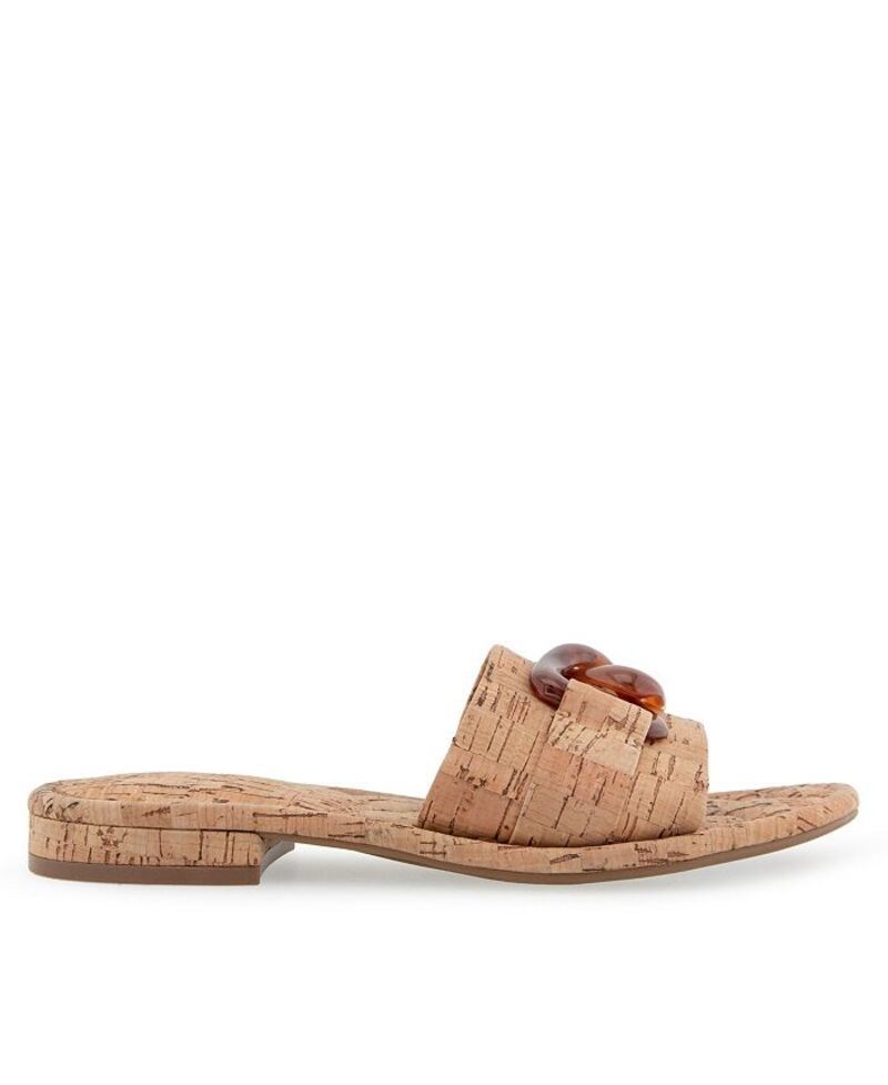 エアロソールズ レディース シューズ サンダル Aerosoles Womens Big Charm Slide Open Toe Sandals Natural Cork