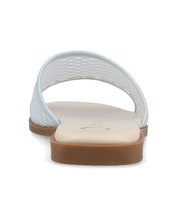 ジュルネ コレクション レディース シューズ サンダル Journee Collection Womens Breckley SlipOn Flat Sandals Light Blue ブルー