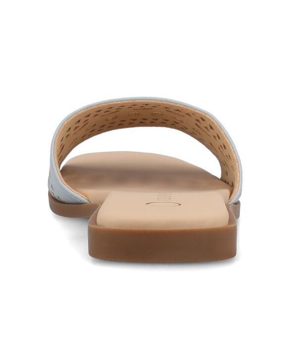 ジュルネ コレクション レディース シューズ サンダル Journee Collection Womens Brodie SlipOn Flat Sandals Blue ブルー ジュルネ コレクション レディース シューズ サンダル Journee Collection Womens Brodie SlipOn Flat Sandals Blue ブルー