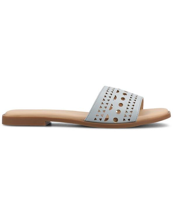 ジュルネ コレクション レディース シューズ サンダル Journee Collection Womens Brodie SlipOn Flat Sandals Blue ブルー ジュルネ コレクション レディース シューズ サンダル Journee Collection Womens Brodie SlipOn Flat Sandals Blue ブルー