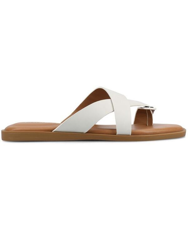 ジュルネ コレクション レディース シューズ サンダル Journee Collection Womens Prizzie Multi Strap Flat Sandals Bone マルチカラー