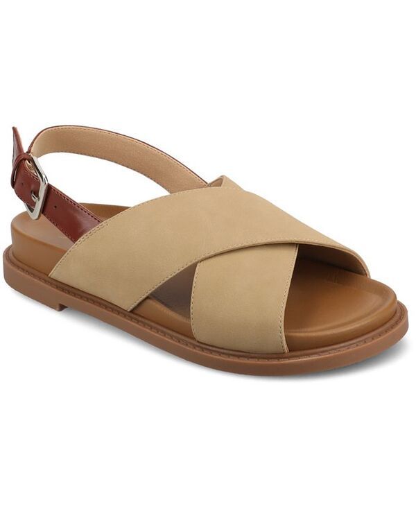 ジュルネ コレクション レディース シューズ サンダル Journee Collection Womens Marinna Round Toe Flat Sandals Taupe トープ