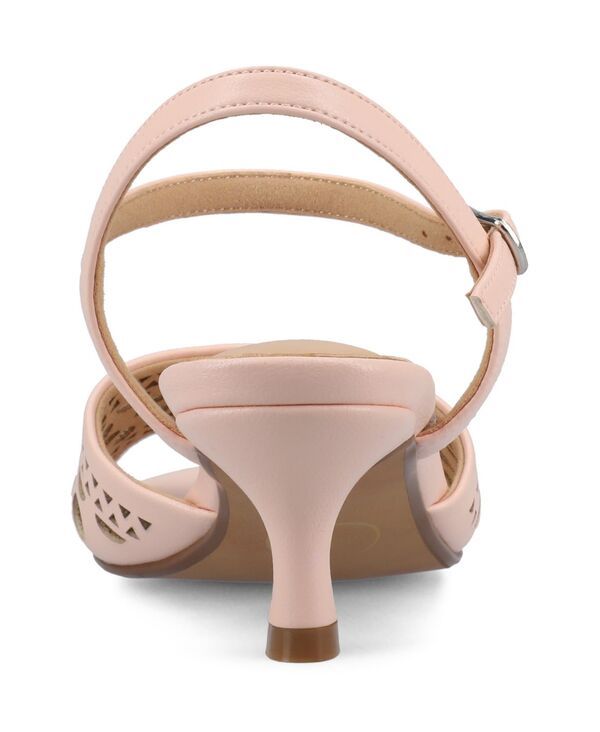 ジュルネ コレクション レディース シューズ サンダル ヒール Journee Collection Womens Jessly Perforated Kitten Heel Dressandals Pink ピンク