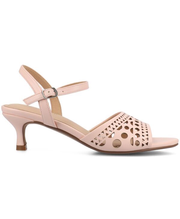 ジュルネ コレクション レディース シューズ サンダル ヒール Journee Collection Womens Jessly Perforated Kitten Heel Dressandals Pink ピンク