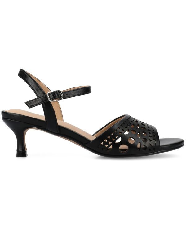 ジュルネ コレクション レディース シューズ サンダル ヒール Journee Collection Womens Jessly Perforated Kitten Heel Dressandals Black ブラック ジュルネ コレクション レディース シューズ サンダル ヒール Journee Collection Womens Jessly Perforated Kitten Heel Dressandals Black ブラック