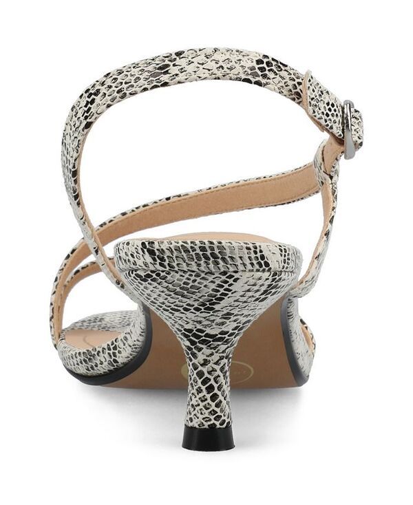 ジュルネ コレクション レディース シューズ サンダル Journee Collection Womens Jemry Crossover Strap Dress Sandals Snake