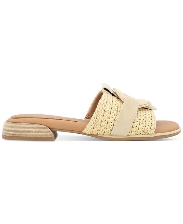 ジェントルソウルズ レディース シューズ サンダル Gentle Souls Womens Hudson MixedMedia Flat Sandals Natural Raffia