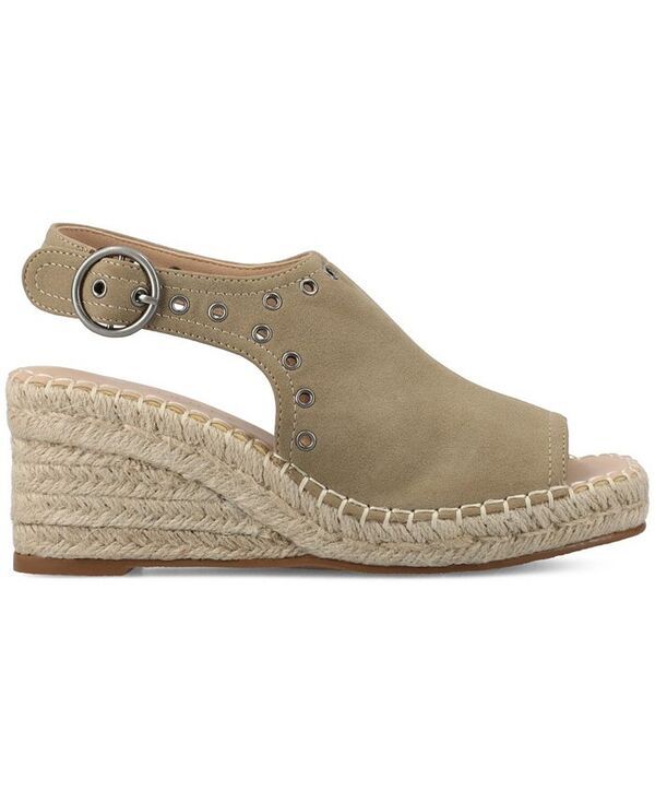 ジュルネ コレクション レディース シューズ サンダル アンクル Journee Collection Womens Crisie Ankle Strap Espadrille Wedge Sandals Taupe トープ