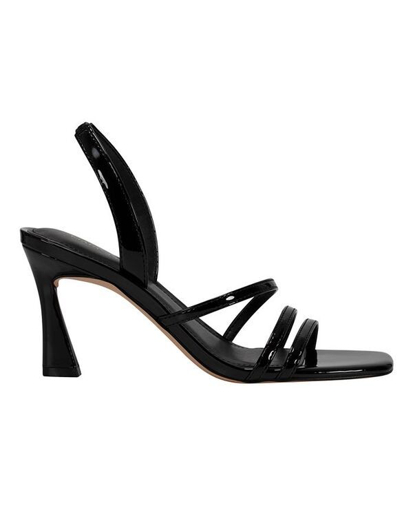 マークフィッシャー レディース シューズ サンダル Marc Fisher Womens Nalina Strappy Stiletto Sandals Black Patent ブラック