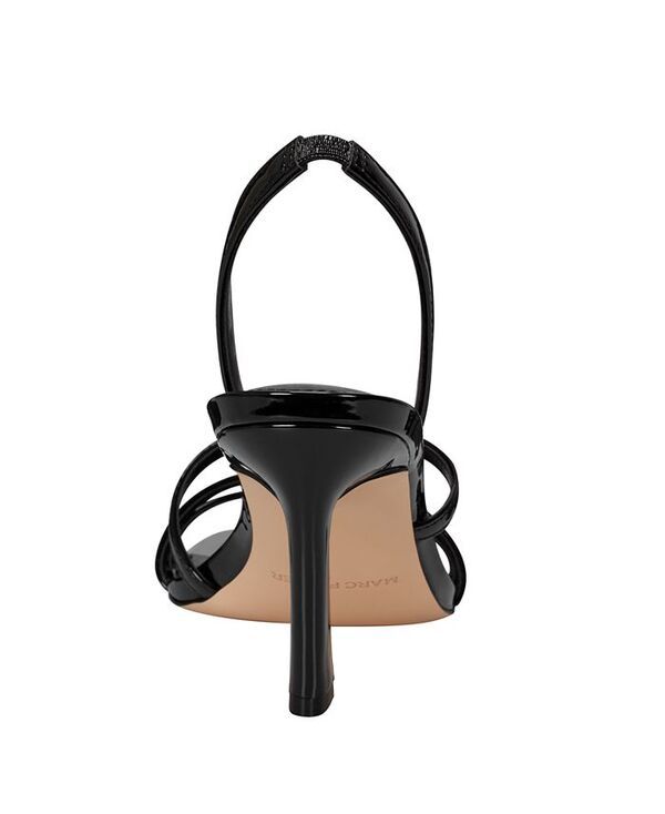 マークフィッシャー レディース シューズ サンダル Marc Fisher Womens Nalina Strappy Stiletto Sandals Black Patent ブラック