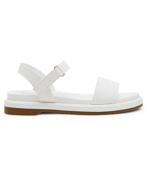 アンクライン レディース シューズ サンダル Anne Klein Womens Elani Round Toe Footbed Sandals White ホワイト アンクライン レディース シューズ サンダル Anne Klein Womens Elani Round Toe Footbed Sandals White ホワイト