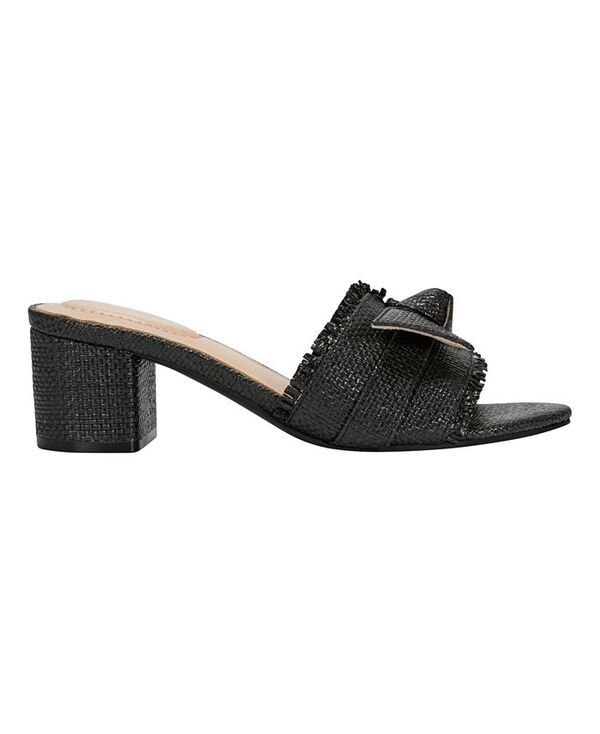 バンドリーノ レディース シューズ サンダル ヒール Bandolino Womens Arden Raffia Block Heel Dress Sandals Black ブラック