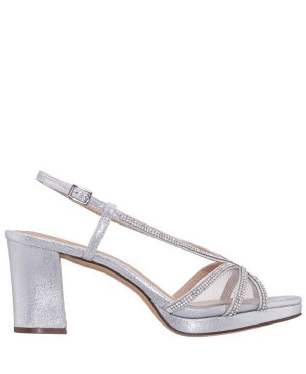 ニナ レディース シューズ サンダル Nina Womens Bonney Rhinestone Square Toe Dress Sandals Silver シルバー ニナ レディース シューズ サンダル Nina Womens Bonney Rhinestone Square Toe Dress Sandals Silver シルバー