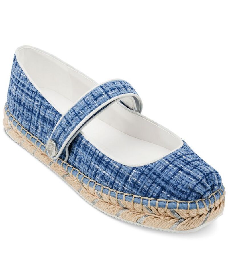 カール ラガーフェルド レディース シューズ パンプス KARL LAGERFELD PARIS Womens Mikai Espadrille Flats Cornflower Blue ブルー