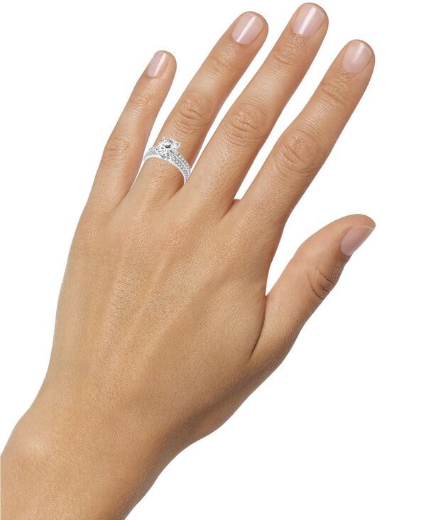バッジェリーミシュカ レディース アクセサリー リング Badgley Mischka IGI Certified Lab Grown TwoRow Diamond Engagement Ring 3 ctw in 14k Yellowhite orose W
