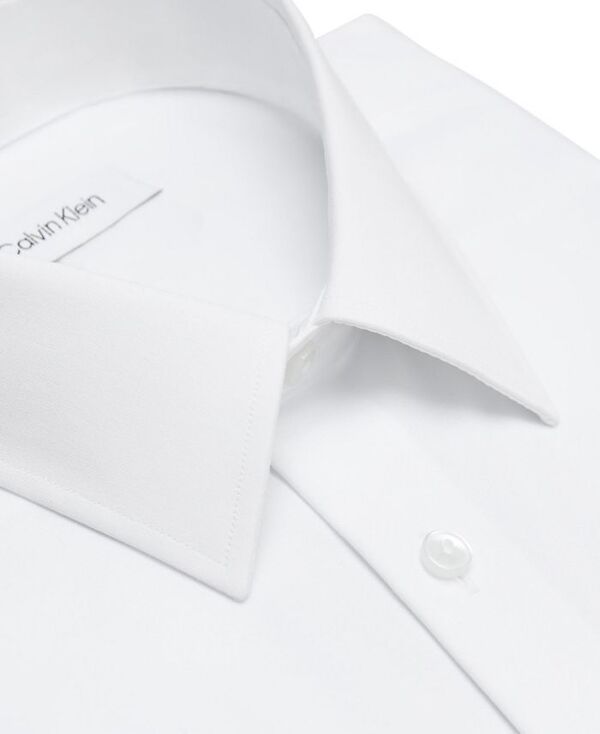 カルバンクライン メンズ トップス シャツ スリムフィット Calvin Klein Mens Stretch Slim Fit Dress Shirt White ホワイト