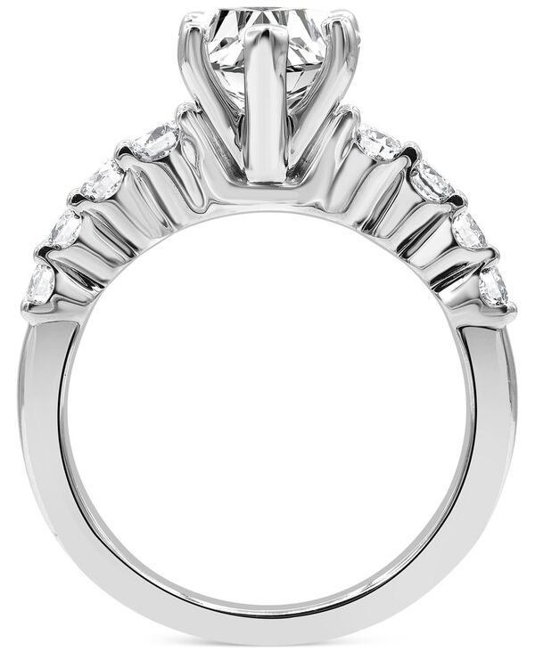 バッジェリーミシュカ レディース アクセサリー リング Badgley Mischka Certified Lab Grown Diamond Heart Engagement Ring 2 ctw in 14k White Gold ホワイト