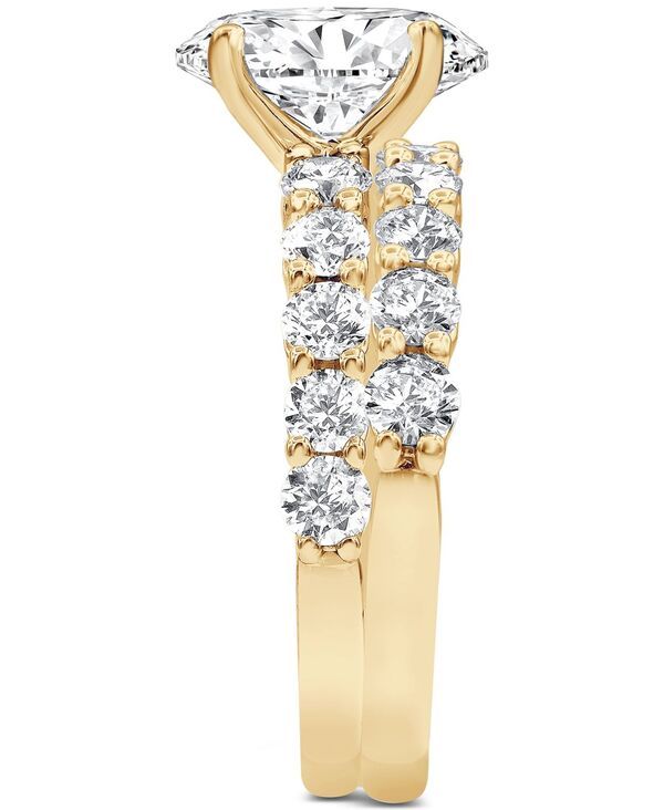 バッジェリーミシュカ レディース アクセサリー リング Badgley Mischka Certified Lab Grown Diamond Oval Bridal Set 338 ctw in 14k Yellow Gold イエロー